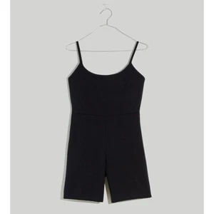 Madewell TRUE BLACK Women's Knit Biker Unitard Romper One Piece Size XXS - Picture 1 of 5