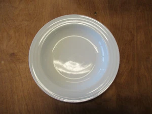 Crate & Barrel Portugal WHITE Rim Pasta Bowl 9" Rings 1 ea 3 available - Picture 1 of 6