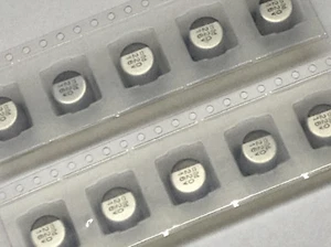 10 Stück Elkos Rubycon 220 µF / 16 V - SMD Chip Aluminum Capacitors (M2066) - Picture 1 of 4