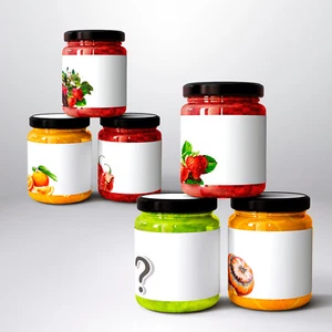 Lima Simple Image Jam Pot Lid Jar Matte Paper Labels Stickers Preserves Conserve - Picture 1 of 20