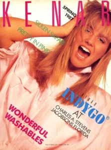 1987 Kenar Ashley Richardson moda 1 página anuncio de revista - Imagen 1 de 1