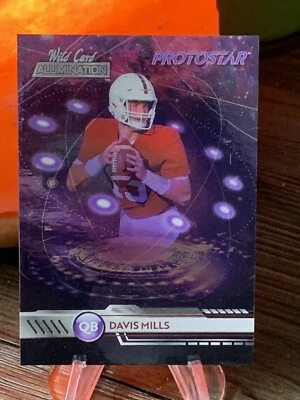 2021 Wild Card Alumination Davis Mills PROTOSTAR #PS-8 PURPLE - Image 1 of 2
