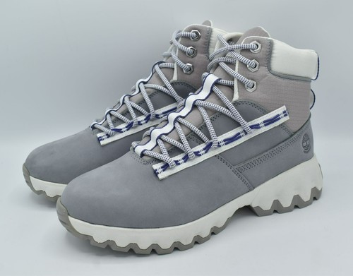 Stivali da trekking Timberland donna taglia 9 5 bordo verde impermeabili grigio nabuk