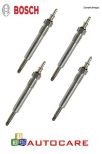 x4 Bosch Glow Plugs 0250204002 For Ford Focus 1.6 TDCi HDi - Picture 1 of 1