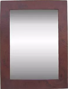 Medium Hammered Copper Mirror - Picture 1 of 1