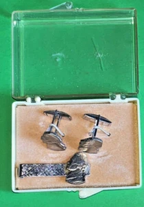 Jefferson Nickel Coin Cufflinks and Tie Clip - Picture 1 of 2