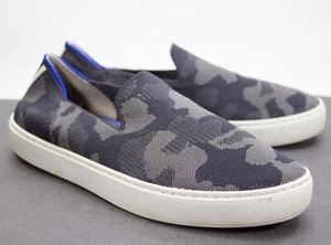 Rothy's Womens US 8 The Original Slip On Sneaker Grey Camo Camouflage Sneakers - Picture 1 of 12