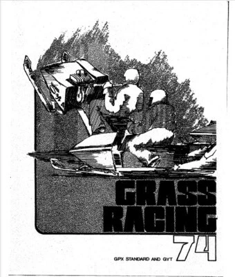 Yamaha Grass Racing 1974 manual para GPX338 GPX433 Foto 1 de 4