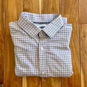 Old Navy Large Tall (LT) kariert grau Signatur Knopfleiste normale Passform - groß & groß - Bild 1 von 4