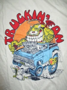 Vintage 80er Sprüche "TRUCKIN' ON" Nuts A&PU (Jugend LG) T-Shirt - Bild 1 von 7