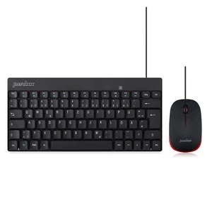 Perixx PERIDUO-212 DE, Mini USB-Tastatur und Maus Set, schwarz - Bild 1 von 2
