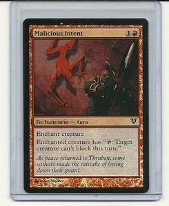 Malicious Intent-Foil-Avacyn Restaurado-Magic the Gathering - Imagen 1 de 1