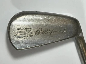 Vintage Spalding Robt. T. Jones Jr Kro-Flite 7-iron steel shaft leather grip RH - Picture 1 of 11