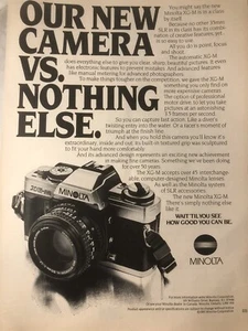 1981 Minolta XG-M Camera Vintage Print Ad/Poster Photography Wall Art 80s Retro - Picture 1 of 1