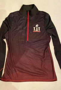 Super Bowl 51 Majestic Therma Base Jacket Women Size XL Pullover 1/2 Zip NFL New - Picture 1 of 5