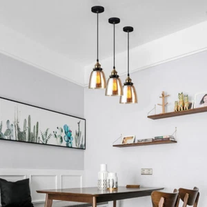 Bar Glass Pendant Light Home Ceiling Light Kitchen Chandelier Lighting Shop Lamp - Picture 1 of 9
