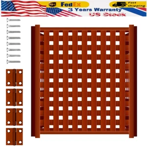 3 Panels Air Conditioner Fence Outdoor Wood Decorative Fence Privacy Screens US - Picture 1 of 9