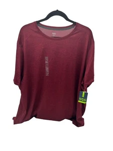 DSG Men's Performance Marb Text T-Shirt Team Burg Dark Currant 3XL DAM59100CX - Picture 1 of 3