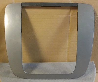 GMC Sierra Chevrolet 2007-2014 bisel central OEM 15092588 metal cepillado Foto 1 de 4