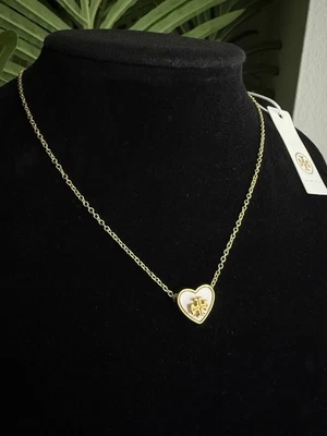 Collar corazón madreperla Tory Burch Foto 1 de 4