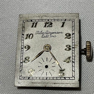 RELÓGIO DE PULSO FEMININO ANTIGO JULES JURGENSEN TANQUE MOVIMENTO 17J Mostrador Corrida LEIA - Imagem 1 de 3