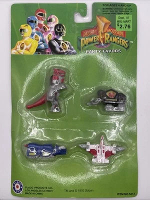 Saban Mighty Morphin Power Rangers 1993 favores de fiesta dinosaurios no. 5313 (A) Foto 1 de 2