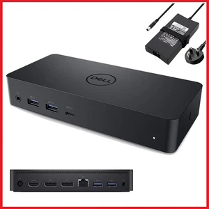 Estación de acoplamiento Dell USB-C - 5K HDMI DisplayPort Ethernet Inc 130 W PSU - D6000 - Imagen 1 de 24