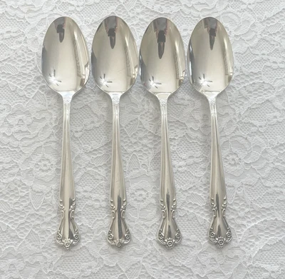 (4) Rogers & Bro. Cucharaditas DAYBREAK ELEGANTE LADY Plato Plateado *ENVÍO GRATUITO* Foto 1 de 4