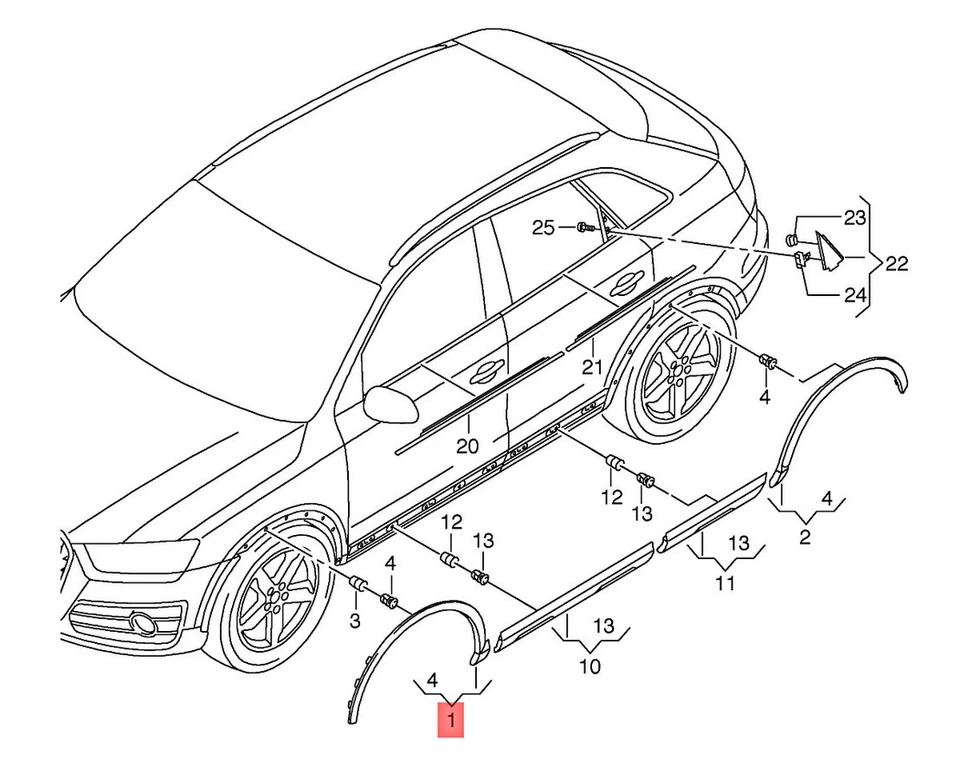 Cubierta de rueda original AUDI Q3 imprimada para pintura en ext. Color 8U0853717DGRU Foto 1 de 1