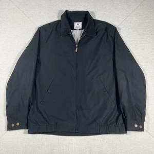 Y2K Peter Millar schwarze Bomberjacke Gr. L Golf Full Zip Golf leicht Ricky - Bild 1 von 14