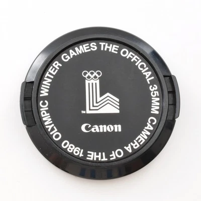 Canon Vintage 1980 Winter Olympics Genuine Commemorative Front Cap C-52mm 0259 - Image 1 of 4