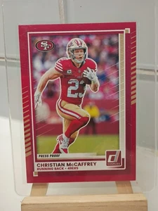 2025 Donruss Christian McCaffrey Red Press Proof - 49ers Color Match 🔥 - Bild 1 von 2