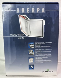 Durable Sherpa Display Systems Wall mount 10 Panels 5541 Gray New in Box - Picture 1 of 9