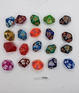 Lote de dados grandes D10 mixtos Mfg x20 (escala 00-90) - Imagen 1 de 1
