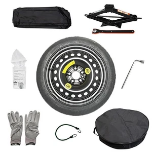 SPARE WHEEL STEEL 125X80 16 FOR SKODA ROOMSTER 2006-2015 WITH JACK KEY AND R441 - Picture 1 of 9
