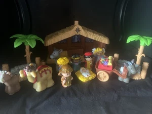 Fisher Price Little People Weihnachtskrippe 2002 Vintage Lichter Sound Jesus - Bild 1 von 5