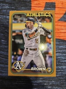 2024 Topps #79 Seth Brown Gold #/2024 Oakland Athletics - Picture 1 of 2