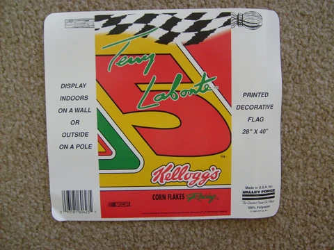 NASCAR TERRY LABONTE # 5 KELLOGG'S SIGNATURE SERIES 28"X40" POLE FLAG Cover