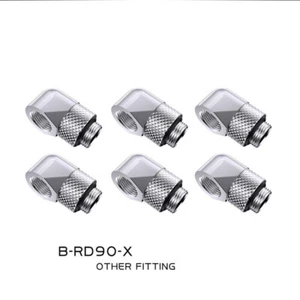 Bykski B-RD45-X 6pcs/Lot G1/4'' 45/90 Degree Rotary Elbow Fitting Water Cooling - Photo 1/26