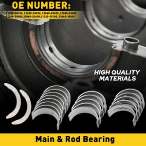For 2012-2016 HYUNDAI SONATA 2.0L 2.4L Rod And Main Bearings Set W/Thrust Washer - Bild 1 von 12