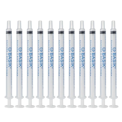 1cc | 1ml Silicone O-ring Slip Tip Feeding  Craft Syringe With Caps  10/pack - Image 1 of 4