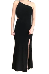 Jump Apparel Ball-/Abiballkleid, ein Schulterausschnitt Größe 3/4 UVP 109 $ - Bild 1 von 7