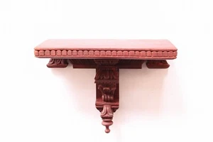 Estante montado en la pared ídolo de madera maceta florero soporte vintage hogar decoración de pared arte - Imagen 1 de 4