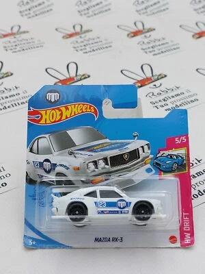 DIE CAST " MAZDA RX- 3 " 5/5 HW DRIFT HOT WHEELS SCALA 1/64 - Immagine 1 di 2
