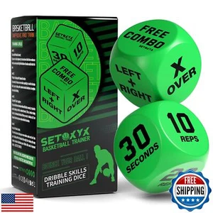 SETOXYX Basketball Dribble Training Dice Set - Basketball Training Equipment - Picture 1 of 5
