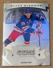 2019-20 Black Diamond Rookie Gems #RGAF Adam Fox RC /399 - New York Rangers