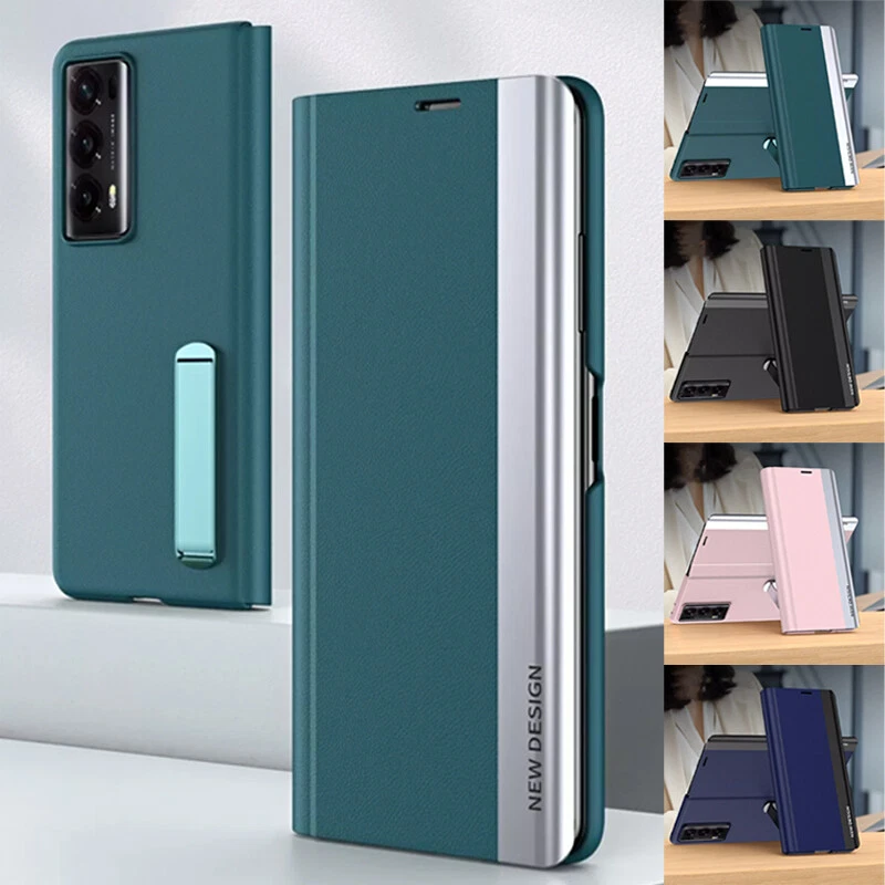 For Honor Magic V2 Magnetic Cover Luxury Flip Leather Hidden Kickstand Slim Case - Image 1 of 4