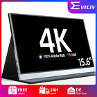 EVICIV 4K HDR Ultra Slim Portable Monitor 15.6" 3840*2160 HDMI Type-C Display DE