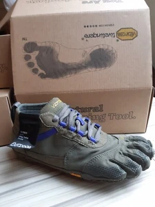 VIBRAM Fivefingers Parcour Tough Mudder Lauf Kletter Zehenschuhe Khaki Lila 36 - Bild 1 von 10