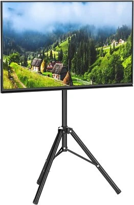 Portable Tripod TV Stand 32''-55'' TVs w/ Swivel & Tilt Mount Metal TV Display - Image 1 of 4